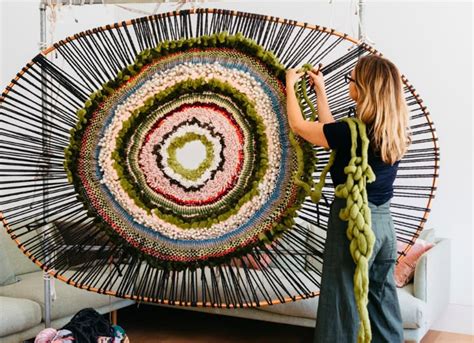 tammy knatt circular weaving diy weaving weaving art
