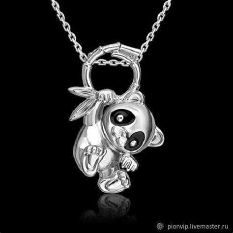 Кольцо серебряное Панда с эмалью. Есть комплект купить в интернет ...