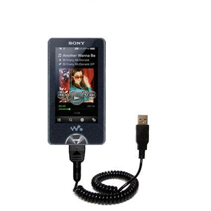 Coiled Power Hot Sync USB Cable Suitable For The Sony Walkman X Series NWZ X With Both Data