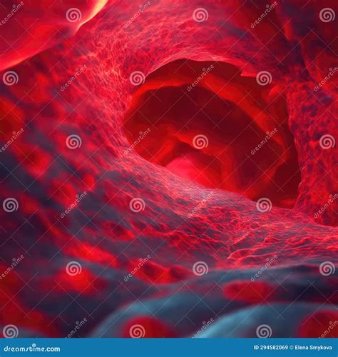The Internal Appearance of a Blood Artery, the Path of Blood through