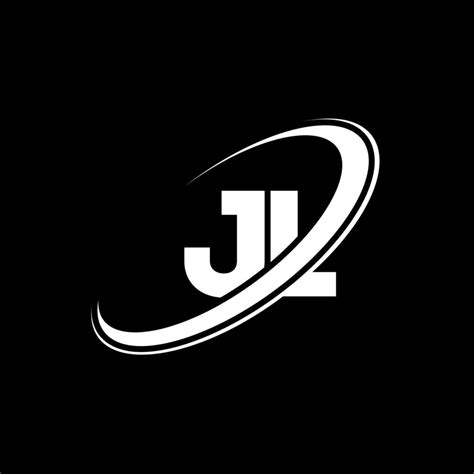 Jl J L Letter Logo Design Initial Letter Jl Linked Circle Uppercase