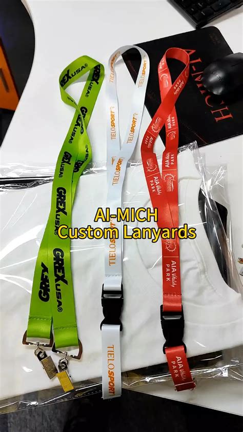 Ai Mich Manufacturer Sublimation Eco Friendly Printing Neck Lanyard