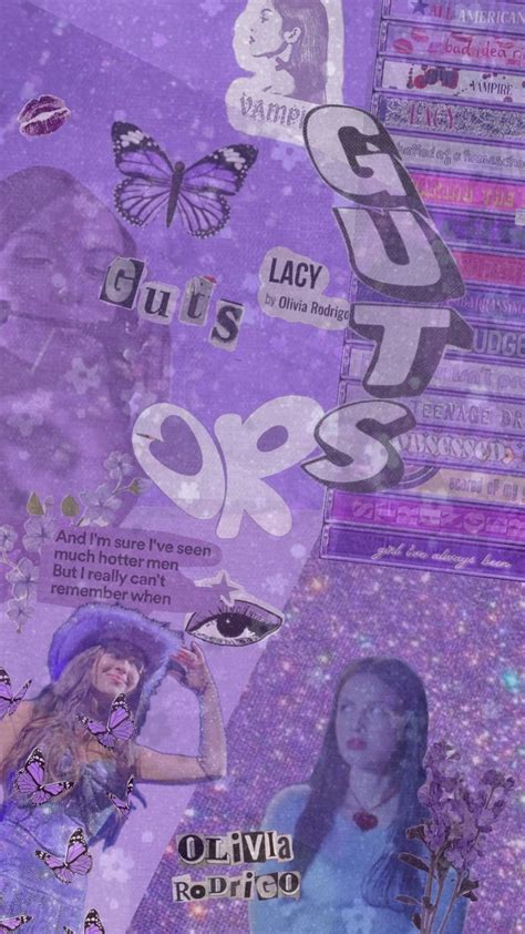 Olivia Rodrigo Guts Album Oliviarodrigo Guts Purple In Album