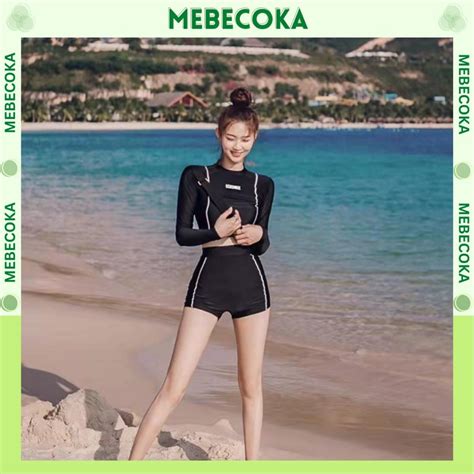 BIKINI LOẠI ĐẸP Đồ bơi nữ mảnh áo dài tay chống nắng chống tia UV