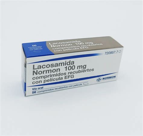 LACOSAMIDA NORMON 100 MG COMPRIMIDOS RECUBIERTOS CON PELICULA EFG 56