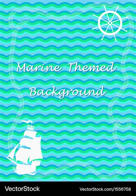 marine theme background royalty  vector image