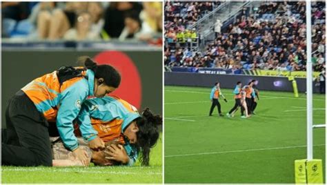 Rugby World Cup Vile Naked Streaker Gatecrashes New Zealand Vs Wales Flipboard