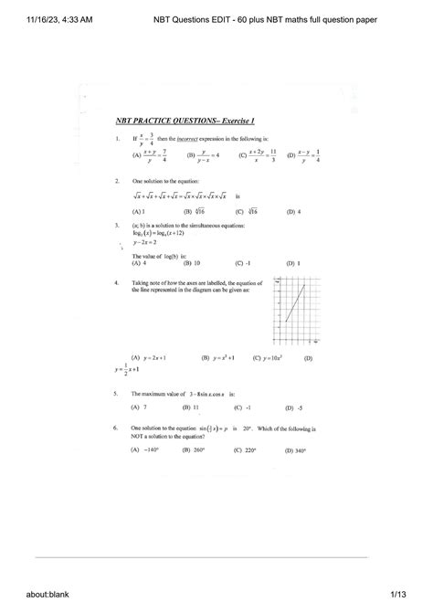 South African Nbt Past Papers 2