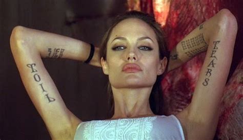 20 Amazing Angelina Jolie Tattoos Pictures Hative Angelina Jolie