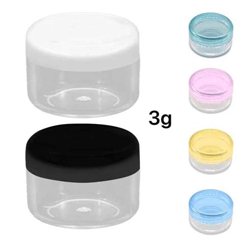 Acrylic Pcs G Empty Cosmetic Jar Pot Travel Portable Eyeshadow