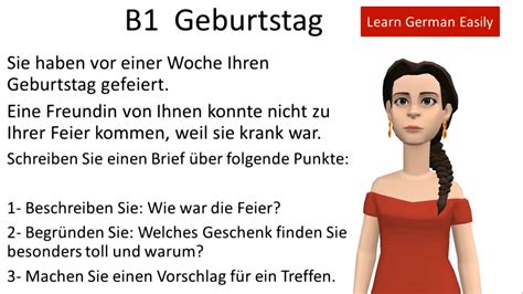 Pr Fung B Dtz Brief Schreiben Wichtige Briefe Youtube