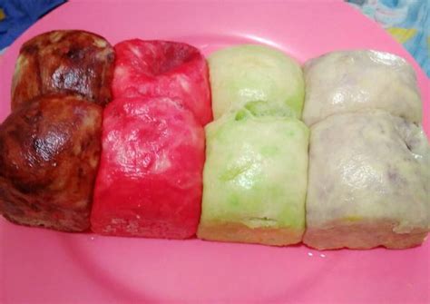 resep roti sobek kukus warna warni super lembuuuut oleh dapur ruth