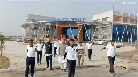 swarnim gujarat sports university sports youth  culture activities