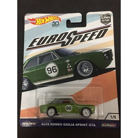 風火輪 hot wheels speed 羅密歐 alfa romeo giulia sprint gta 精裝 膠胎 蝦皮購物