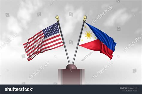 United States Usa Flag Philippines Flag Stock Illustration 2168641999 ...