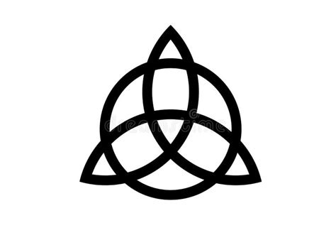 Triquetra Nudo De La Trinidad Símbolo De Wiccan Para La Protección