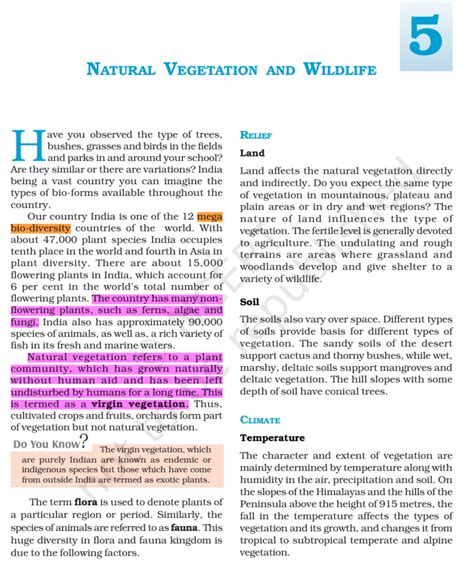 NCERT Book Class 9 Social Science Geography Chapter 5 Natural