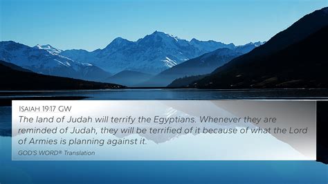 Isaiah 19:17 GW 4K Wallpaper - The land of Judah will terrify the