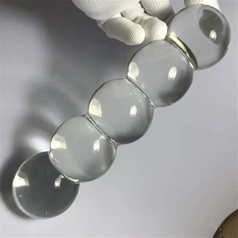 Super Big Anal Balls Glass Butt Plug Anal Beads Glass Double Dildo Anal