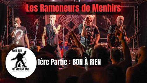 Les Ramoneurs de Menhirs et Bon à rien la musique punk déboule samedi