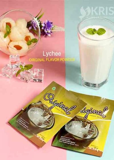 Bubuk Minuman Original Lychee Sachet 25 Gr Kris Powder Supplier