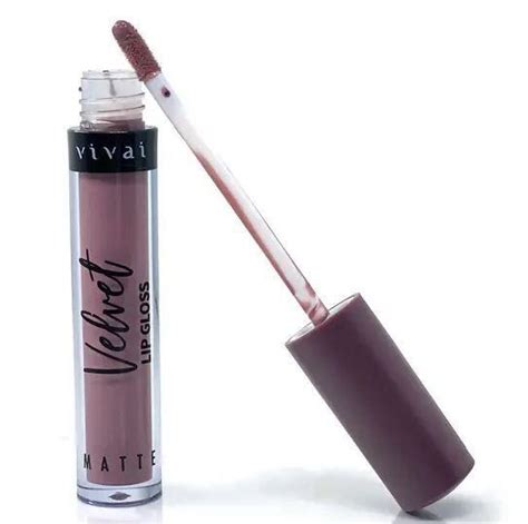 Lip Gloss Matte Velvet Ml Tons Nude Vivai Gloss E Brilho Labial Magazine Luiza