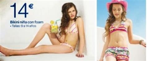 Telde Habla Facua exige a Carrefour la retirada de un bikini con relleno para niñas