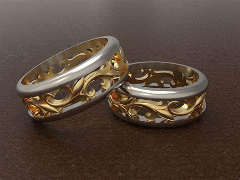 Обручальные кольца оригинальные ажурные (В-4-255) купить недорого в ...