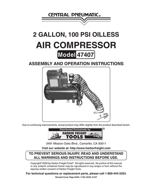 Central Pneumatic Gallon Air Compressor Parts Diagram Alternator