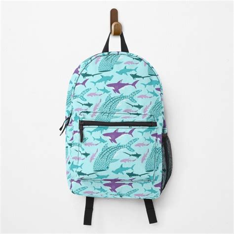 Screamin Sharks Print Backpack For Sale By Jswinford Shark Backpacks For Sale White Sharks