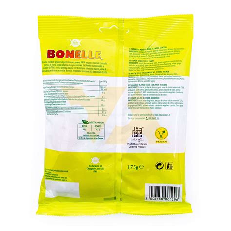 Конфеты мягкие мармеладные с вкусом лимона и имбиря, BONELLE, 0,175 кг ...