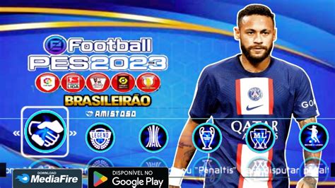 Super Atualizado Efootball Pes Ppsspp Lite Mb Brasileir O E