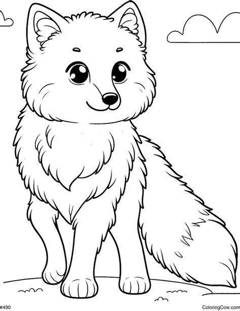 cute animal coloring pages fox 4
