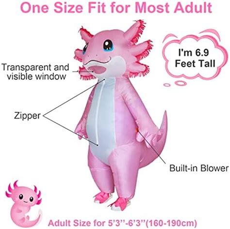 Amazon Stegosaurus Inflatable Costume Adult Axolotl Costumes