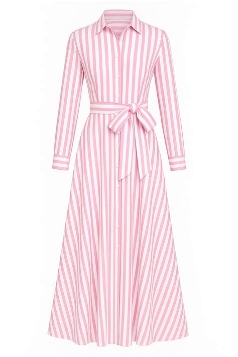 long dress roupas listradas saia rosa moda discreta