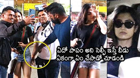 Rashmika Mandanna Gets Unexpected Behaviour From Her Fans At Mumbai