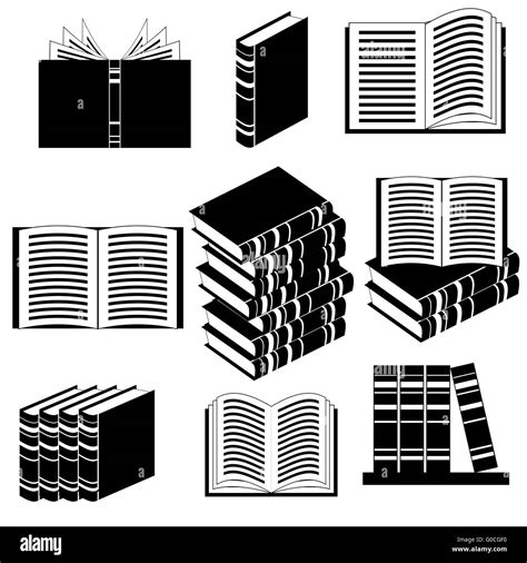 Vector Set Of Different Book Icons Stock Vector Image And Art Alamy