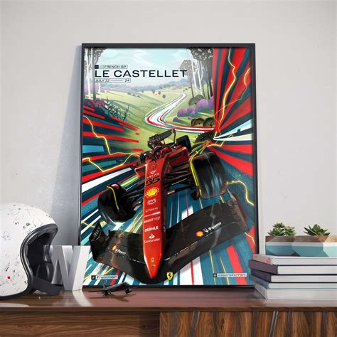 Scuderia Ferrari F1 At Le Castellet French Gp 2022 Poster Canvas In