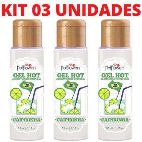 Kit Gel Quente Aromatizante Caipirinha Ml Hot Flowers Sexshop Loja Pimenta