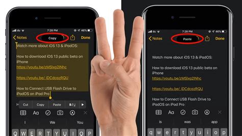 How To Use Fingers Gestures On Ios Ipados Copy Cut Paste