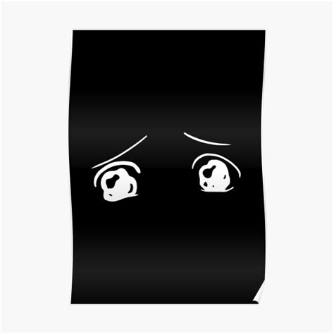 Crying Anime Eyes Poster By Riesling7 Redbubble
