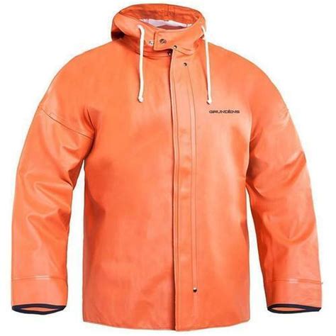 Grundens Brigg Hooded Commercial Fishing Jacket Parka Rain Gear