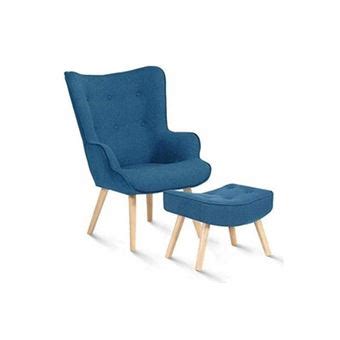 Idmarket Fauteuil De Salon Fauteuil Scandinave Ivar Avec Repose Pieds