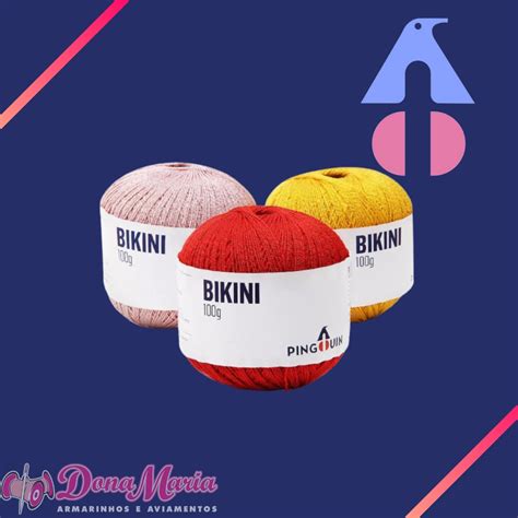 Fio Linha Misto de Acrílico Bikini Pingouin 100g Shopee Brasil