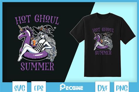 Hot Ghoul Summer Retro Halloween SVG Graphic By Pecgine Creative Fabrica