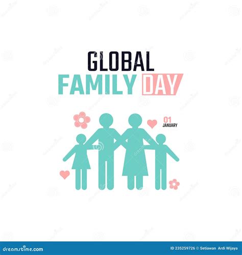 Vector Graphic of Global Family Day Stock Vector - Illustration of ...