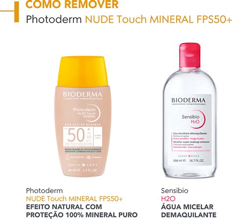 Protetor Solar Facial Cor Bioderma Photoderm Nude Touch FPS Beleza Na Web