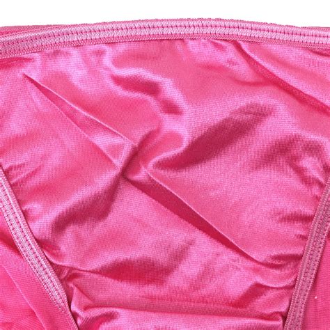 3 5 10 Pcs Lot Women S Sexy Satin Bikini Briefs Panties Fashion Underwear S 3XL EBay