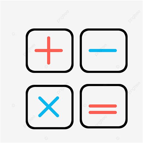 Math Symbols Clipart PNG Images, Cartoon Math Symbols Logo Psd Layered ...