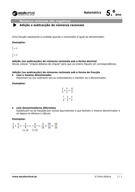 PDF Matemática 5 º ano Escola PDF fileMatemática ano Porto